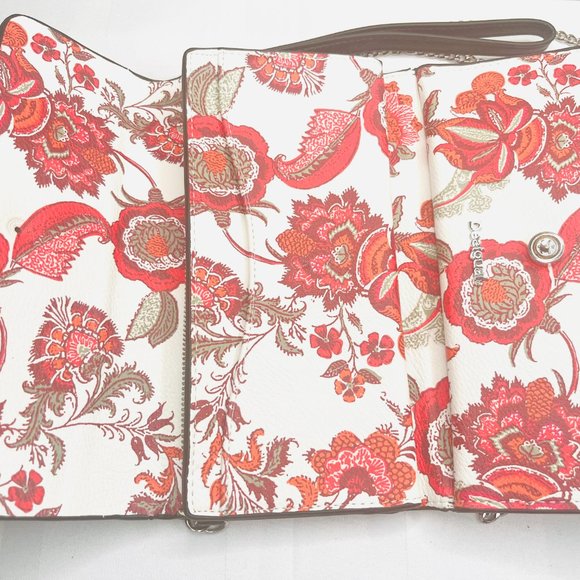 Desigual Black & Red Floral Leather Purse / Wallet – Modern Spanish Design - Picture 3 of 8